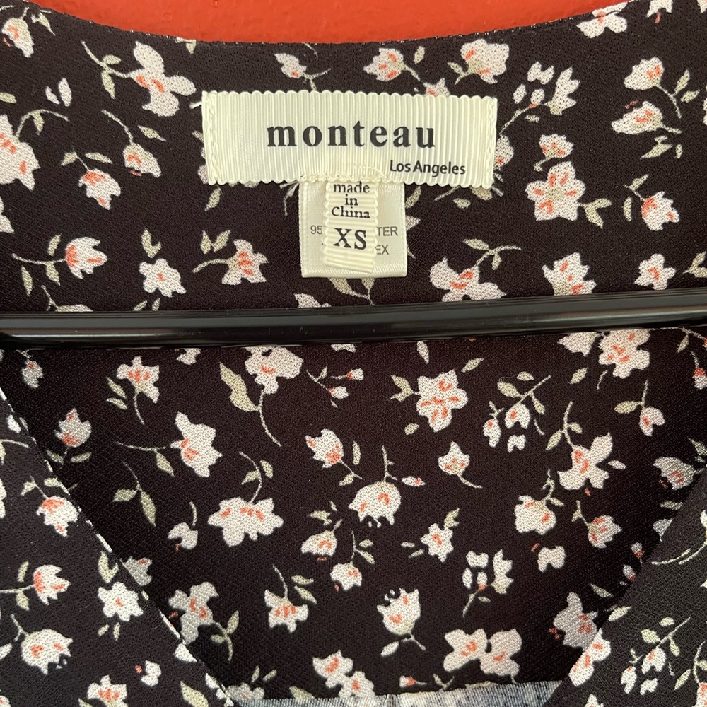 Monteau Floral Black Dress - Picture 6 of 7